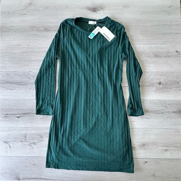 Heatherly Adika Knit Back Detail Midi Dress Stitch‎ Fix Dark Green XXL NWT - Picture 4 of 6